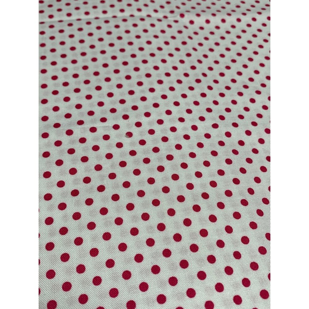 Pink Polka Dot Fabric David Textiles Inc. 18"x22" Fat Quarter Cotton Sewing Quil